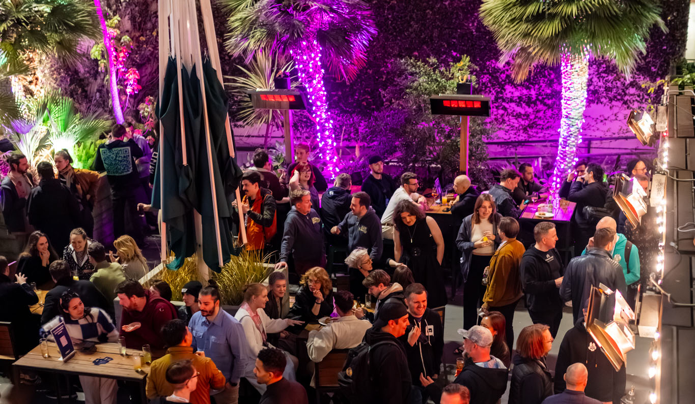 Corporate event on Union Square held at 620 Jones on our outdoor patio image.