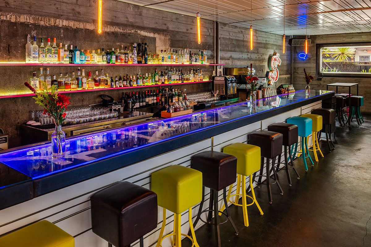 Union Square event space outdoor seating in indoor bar in San Francisco